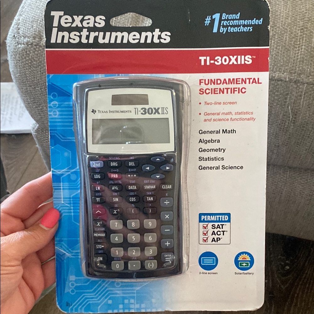 Texas Instruments TI-30XIIS Calculator in Black and Gray
